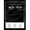 imageJMIERR Mens T Shirt Casual Solid Color Cotton Crewneck Stretch Short Sleeve Waffle Knit TeesBlack