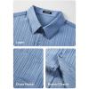 imageJMIERR Mens Button Down Dress Shirts Textured Long Sleeve Casual Hawaiian Beach Shirt with PocketBlue
