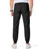 imageJMIERR Mens Joggers Casual Pants Stretch Elastic Waist Drawstring Tapered Pants with Pockets0 Black