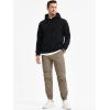 imageJMIERR Mens Joggers Casual Pants Stretch Elastic Waist Drawstring Tapered Pants with PocketsA Beige