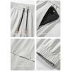 imageJMIERR Mens Joggers Casual Pants Stretch Elastic Waist Drawstring Tapered Pants with PocketsA Grey