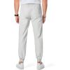 imageJMIERR Mens Joggers Casual Pants Stretch Elastic Waist Drawstring Tapered Pants with PocketsA Grey