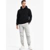 imageJMIERR Mens Joggers Casual Pants Stretch Elastic Waist Drawstring Tapered Pants with PocketsA Grey