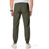imageJMIERR Mens Joggers Casual Pants Stretch Elastic Waist Drawstring Tapered Pants with PocketsB Green