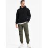 imageJMIERR Mens Joggers Casual Pants Stretch Elastic Waist Drawstring Tapered Pants with PocketsB Green