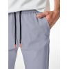 imageJMIERR Mens Joggers Casual Pants Stretch Elastic Waist Drawstring Tapered Pants with PocketsB Grey