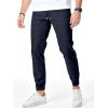 imageJMIERR Mens Joggers Casual Pants Stretch Elastic Waist Drawstring Tapered Pants with PocketsC Blue