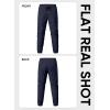 imageJMIERR Mens Joggers Casual Pants Stretch Elastic Waist Drawstring Tapered Pants with PocketsC Blue