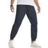 imageJMIERR Mens Joggers Casual Pants Stretch Elastic Waist Drawstring Tapered Pants with PocketsC Dark Grey
