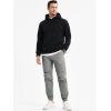 imageJMIERR Mens Joggers Casual Pants Stretch Elastic Waist Drawstring Tapered Pants with PocketsGrey 1