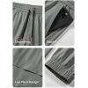 imageJMIERR Mens Joggers Casual Pants Stretch Elastic Waist Drawstring Tapered Pants with PocketsGrey 1