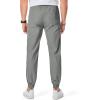 imageJMIERR Mens Joggers Casual Pants Stretch Elastic Waist Drawstring Tapered Pants with PocketsGrey 1