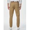 imageJMIERR Mens Chino Pants Casual Stretch Waist Tapered Trousers with PocketsA Khaki
