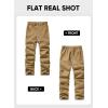 imageJMIERR Mens Chino Pants Casual Stretch Waist Tapered Trousers with PocketsA Khaki