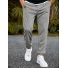 imageJMIERR Mens Waffle Sweatpants Stretch Waist Drawstring Casual Tapered Joggers Gym Pants with PocketsA Light Grey