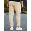 imageJMIERR Mens Waffle Sweatpants Stretch Waist Drawstring Casual Tapered Joggers Gym Pants with PocketsApricot