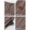 imageJMIERR Mens Waffle Sweatpants Stretch Waist Drawstring Casual Tapered Joggers Gym Pants with PocketsBrown
