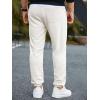 imageJMIERR Mens Waffle Sweatpants Stretch Waist Drawstring Casual Tapered Joggers Gym Pants with PocketsWhite