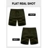 imageJMIERR Mens Casual Stretch Cargo Shorts Classic Drawstring Elastic Waist Summer Work Short with Multi PocketsGreen