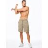 imageJMIERR Mens Stretch Cargo Shorts Casual Drawstring Classic Relaxed Fit Summer Short with Multi PocketsBeige