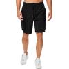 imageJMIERR Mens Stretch Cargo Shorts Casual Drawstring Classic Relaxed Fit Summer Short with Multi PocketsBlack