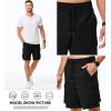 imageJMIERR Mens Stretch Cargo Shorts Casual Drawstring Classic Relaxed Fit Summer Short with Multi PocketsBlack