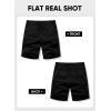 imageJMIERR Mens Stretch Cargo Shorts Casual Drawstring Classic Relaxed Fit Summer Short with Multi PocketsBlack