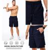imageJMIERR Mens Stretch Cargo Shorts Casual Drawstring Classic Relaxed Fit Summer Short with Multi PocketsBlue