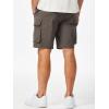 imageJMIERR Mens Stretch Cargo Shorts Casual Drawstring Classic Relaxed Fit Summer Short with Multi PocketsBrown