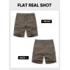 imageJMIERR Mens Stretch Cargo Shorts Casual Drawstring Classic Relaxed Fit Summer Short with Multi PocketsBrown