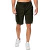 imageJMIERR Mens Stretch Cargo Shorts Casual Drawstring Classic Relaxed Fit Summer Short with Multi PocketsGreen