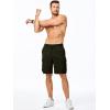 imageJMIERR Mens Stretch Cargo Shorts Casual Drawstring Classic Relaxed Fit Summer Short with Multi PocketsGreen