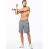 imageJMIERR Mens Stretch Cargo Shorts Casual Drawstring Classic Relaxed Fit Summer Short with Multi PocketsLight Grey