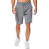imageJMIERR Mens Stretch Cargo Shorts Casual Drawstring Classic Relaxed Fit Summer Short with Multi PocketsLight Grey