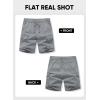 imageJMIERR Mens Stretch Cargo Shorts Casual Drawstring Classic Relaxed Fit Summer Short with Multi PocketsLight Grey