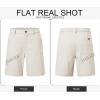 imageJMIERR Mens Casual 7quot Cotton Linen Shorts  Button Waist Summer Beach Shorts with PocketsBeige