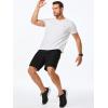 imageJMIERR Mens Casual 7quot Cotton Linen Shorts  Button Waist Summer Beach Shorts with PocketsBlack