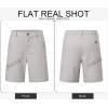 imageJMIERR Mens Casual 7quot Cotton Linen Shorts  Button Waist Summer Beach Shorts with PocketsLight Grey