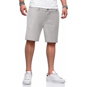 imageJMIERR Mens Casual 7quot Cotton Linen Shorts  Button Waist Summer Beach Shorts with PocketsLight Grey