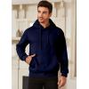 imageJMIERR Mens Casual Cotton Hooded Collar Drawstring Hoodies Pullover Sweatshirts Casual Long Sleeve ShirtsBlue
