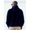 imageJMIERR Mens Casual Cotton Hooded Collar Drawstring Hoodies Pullover Sweatshirts Casual Long Sleeve ShirtsBlue