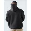 imageJMIERR Mens Casual Cotton Hooded Collar Drawstring Hoodies Pullover Sweatshirts Casual Long Sleeve ShirtsCarbon Grey