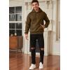 imageJMIERR Mens Casual Cotton Hooded Collar Drawstring Hoodies Pullover Sweatshirts Casual Long Sleeve ShirtsCoffee