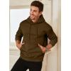 imageJMIERR Mens Casual Cotton Hooded Collar Drawstring Hoodies Pullover Sweatshirts Casual Long Sleeve ShirtsCoffee