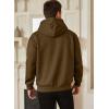 imageJMIERR Mens Casual Cotton Hooded Collar Drawstring Hoodies Pullover Sweatshirts Casual Long Sleeve ShirtsCoffee