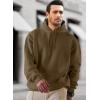 imageJMIERR Mens Casual Cotton Hooded Collar Drawstring Hoodies Pullover Sweatshirts Casual Long Sleeve ShirtsCoffee