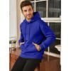 imageJMIERR Mens Casual Cotton Hooded Collar Drawstring Hoodies Pullover Sweatshirts Casual Long Sleeve ShirtsDark Blue
