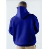 imageJMIERR Mens Casual Cotton Hooded Collar Drawstring Hoodies Pullover Sweatshirts Casual Long Sleeve ShirtsDark Blue