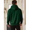 imageJMIERR Mens Casual Cotton Hooded Collar Drawstring Hoodies Pullover Sweatshirts Casual Long Sleeve ShirtsDark Green