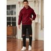 imageJMIERR Mens Casual Cotton Hooded Collar Drawstring Hoodies Pullover Sweatshirts Casual Long Sleeve ShirtsFiery Red